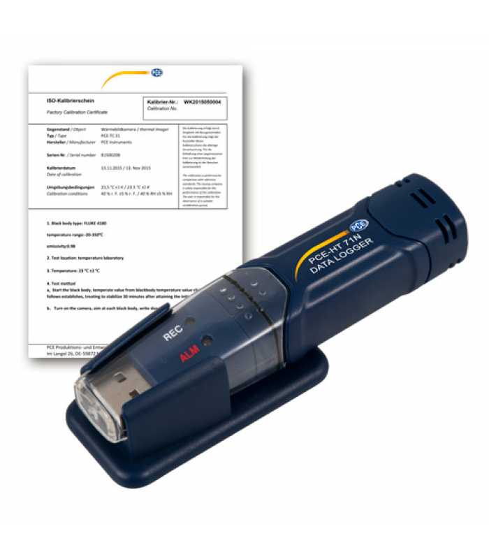PCE Instruments PCE-HT 71N [PCE-HT 71N-ICA] Temperature Meter -35 to 80ºC (-31 to 176ºF) w/ ISO Calibration Certificate
